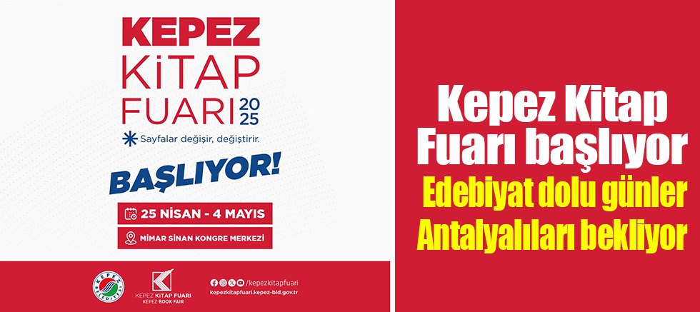 Kepez Kitap Fuarı başlıyor: Edebiyat dolu günler Antalyalıları bekliyor ajansbir.com/kepez-kitap-fu…