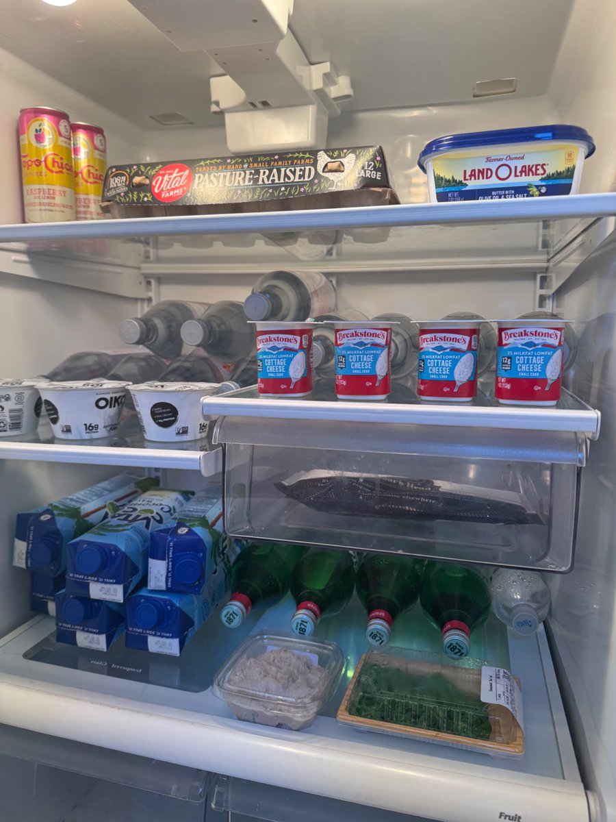 there’s something gratifying about a restocked fridge