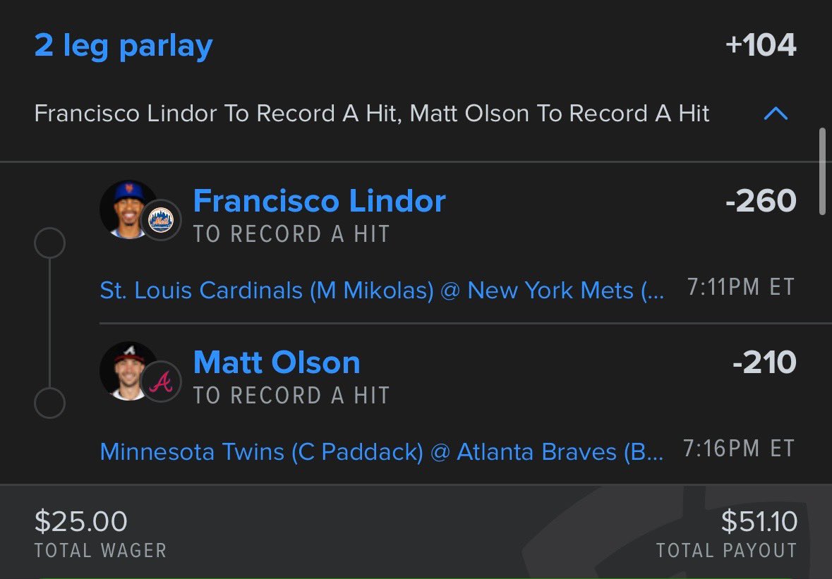FlexAndFortune's tweet photo. Hit Builder Heat Check 🔥
✅ Pavin Smith
✅ Seiya Suzuki
✅ Ben Rice
✅ Yandy Diaz
✅ Francisco Lindor
✅ Matt Olson
Still sweating a +255 4-leg SGP 👀
We’re seeing the board and smacking slips 💥
#HitBuilder #MLBPicks #FlexAndFortune #GamblingX #GamblingTwitter https://t.co/ZcG49eJ9I2