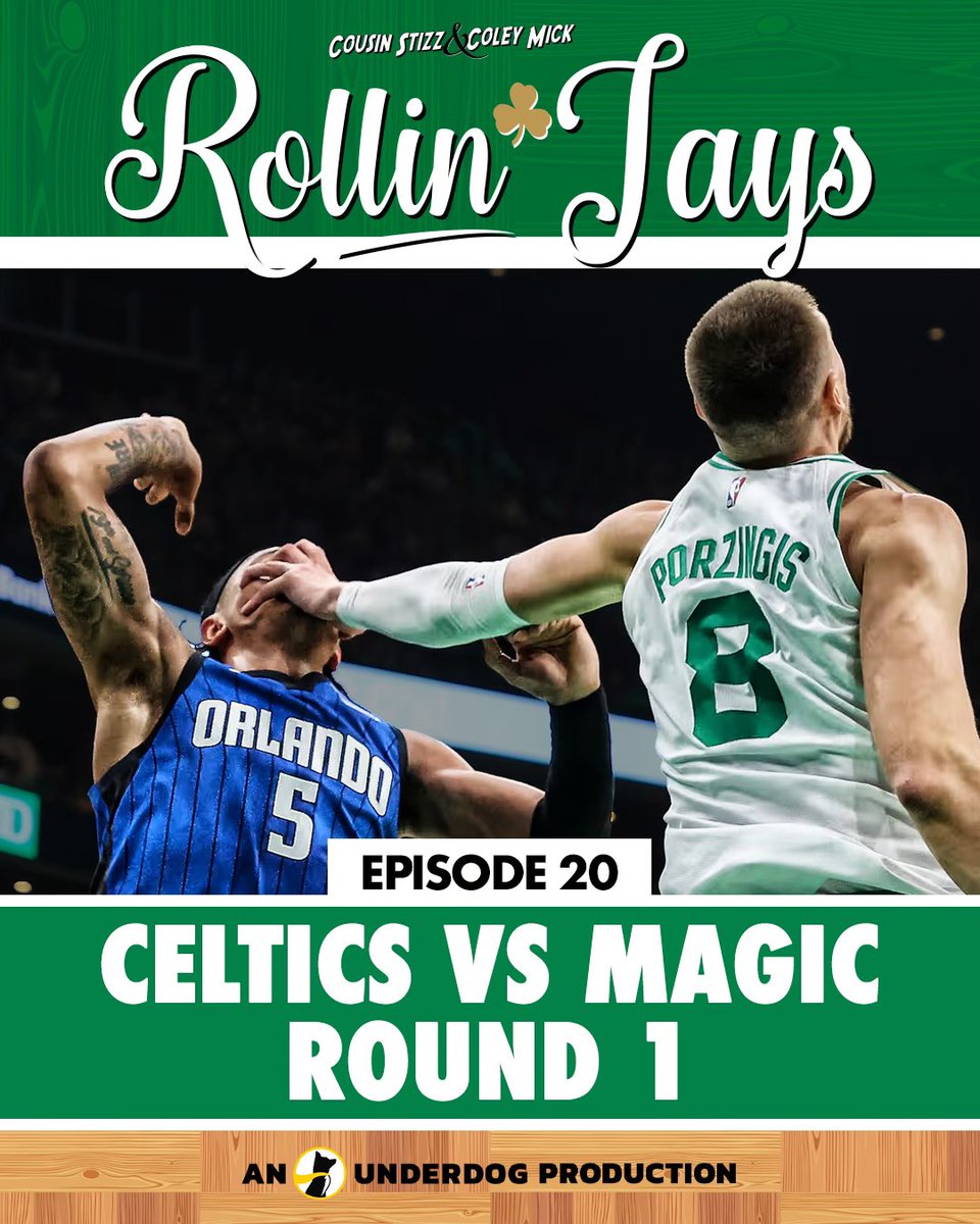 RollinJays_Pod's tweet photo. The playoffs are finally here as the Celtics quest for Banner 19 starts on Easter Sunday against the Magic.

-Round 1 Preview
-Steph Curry Legacy
-Mazzulla Vs Other Head Coaches
-Series Breakdowns
-Celtics Path
-Finals Predictions

Watch/Listen: https://t.co/I7GvdhByzI https://t.co/pEXkcOvNWi