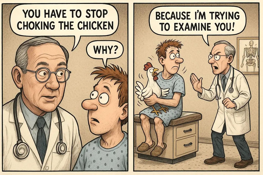 It's a serious condition! 

<a href="/weirdmedicine/">Doctor Steve</a>