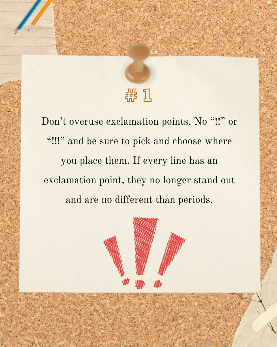 WritingDD2R's tweet image. Writing Advice!
Add these tips to your toolbox.
#writingtips #writingtutorial
