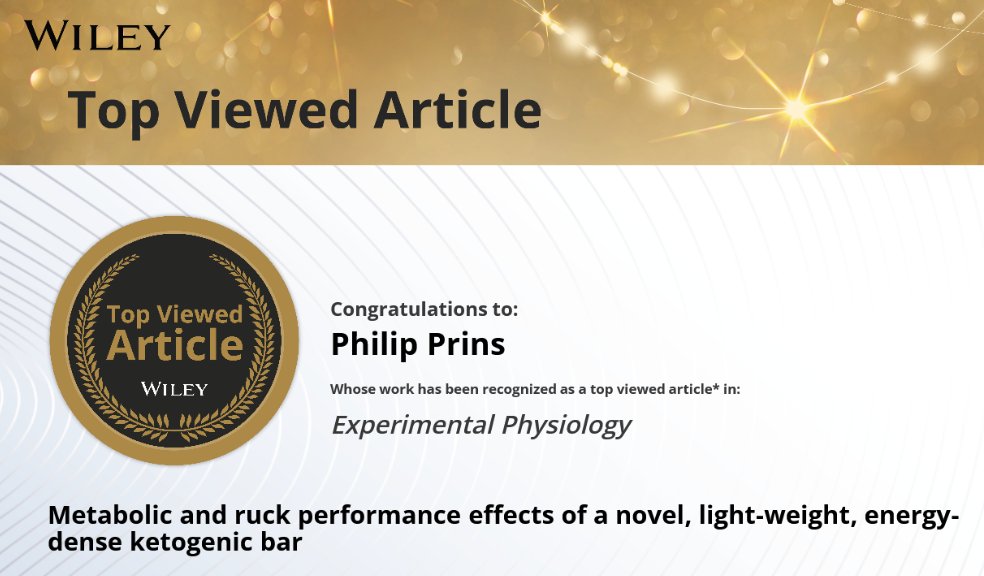 Philip Prins, PhD (@philipprins11) on Twitter photo Honored to see our work recognized as a top-viewed article in Experimental Physiology. Grateful for the visibility...stay tuned for our follow-up study examining 5K and 10K performance using the same ketogenic bar (Keto Brick) <a href="/ketosavage/">Robert Sikes | Natural Bodybuilder 💪</a> Honored to see our work recognized as a top-viewed article in Experimental Physiology. Grateful for the visibility...stay tuned for our follow-up study examining 5K and 10K performance using the same ketogenic bar (Keto Brick) <a href="/ketosavage/">Robert Sikes | Natural Bodybuilder 💪</a>