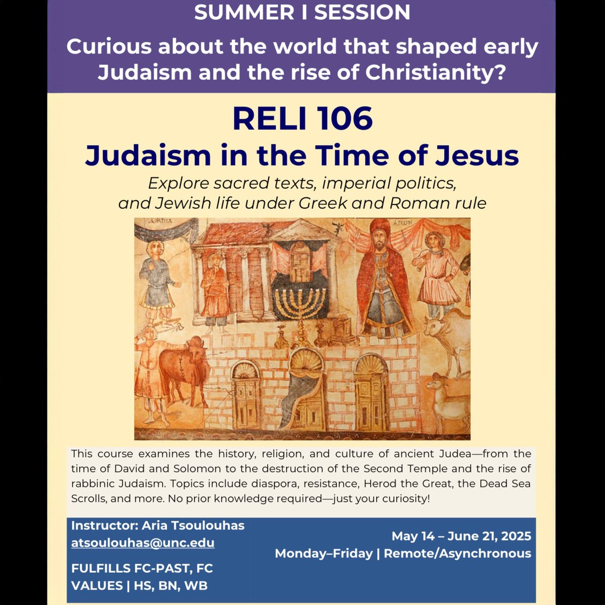 UNC Religious Studies tweet media