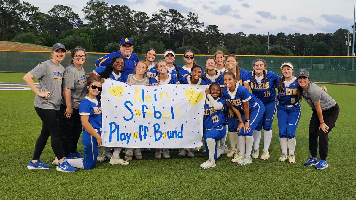 Madilyn_Schultz99 (@madilynschultz9) on Twitter photo Excited for the energy the crowd brought last night as the team and I punched our way to playoffs! Let’s make a run ladies….letsssss go Bearkats!!
#playoffs <a href="/KleinSoftball/">Klein High Softball</a> <a href="/KleinAthletics/">Klein High Athletics</a> <a href="/coachcodutti/">Coach Codutti</a> <a href="/ELP_Pitching/">Elite Level Pitching</a> <a href="/sloanwalker1/">sloan walker</a> <a href="/IG_Premier2627/">Impact Gold Premier 2627</a> <a href="/Randy_Ocho_Cero/">Randy Segura</a> <a href="/jazzvesely/">Jazz Jackson-Vesely</a> Excited for the energy the crowd brought last night as the team and I punched our way to playoffs! Let’s make a run ladies….letsssss go Bearkats!!
#playoffs <a href="/KleinSoftball/">Klein High Softball</a> <a href="/KleinAthletics/">Klein High Athletics</a> <a href="/coachcodutti/">Coach Codutti</a> <a href="/ELP_Pitching/">Elite Level Pitching</a> <a href="/sloanwalker1/">sloan walker</a> <a href="/IG_Premier2627/">Impact Gold Premier 2627</a> <a href="/Randy_Ocho_Cero/">Randy Segura</a> <a href="/jazzvesely/">Jazz Jackson-Vesely</a>
