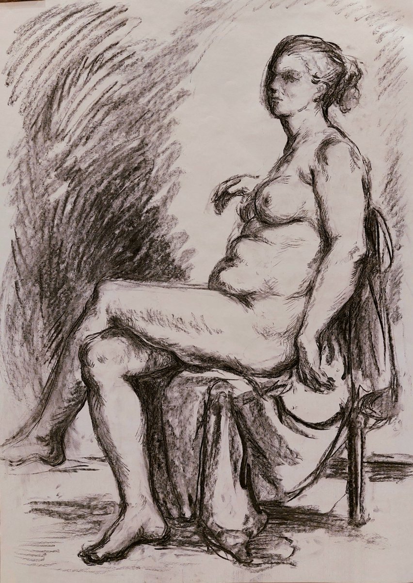 Topiaspainter's tweet photo. Seated nude https://t.co/2PPthcqcZi