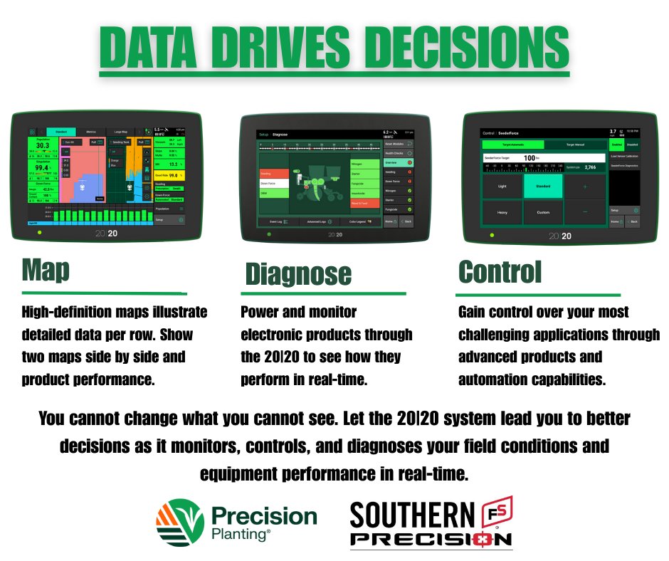 Southern FS (@southern_fs_inc) on Twitter photo With the 20|20 monitor, you get real time insights that help you fine tune every pass, optimize inputs, and boost yield potential. Smarter deicisions start in the cab!
📷Jeremy Harris 618-697-8917
📷Cambell Douglas 618-771-7183
#precisionplanting #southernfs #plant25 #Agriculture With the 20|20 monitor, you get real time insights that help you fine tune every pass, optimize inputs, and boost yield potential. Smarter deicisions start in the cab!
📷Jeremy Harris 618-697-8917
📷Cambell Douglas 618-771-7183
#precisionplanting #southernfs #plant25 #Agriculture