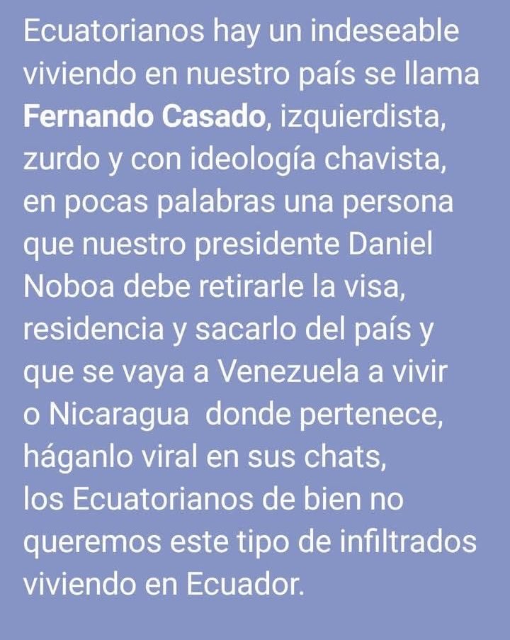 s_basantes's tweet photo. FUERA DE NUESTRO ECUADOR! https://t.co/t3HIxM4OD3