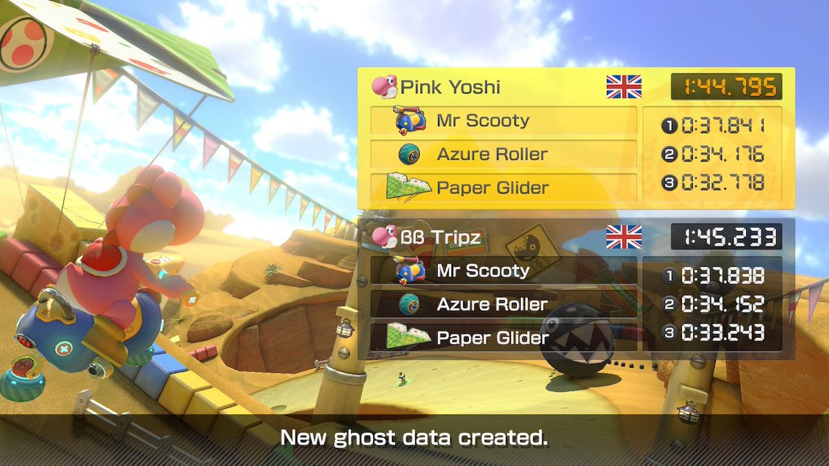 Trippy0o's tweet photo. UK Record! GGs 8dx. Lets go MKWorld :) #MK8D #NintendoSwitch https://t.co/ZK0KeG28yq