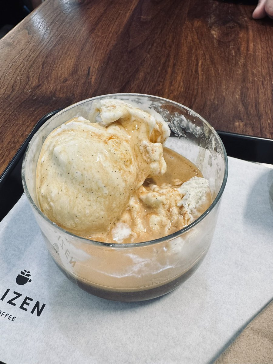 GM ☕️

Starting the morning strong with a <a href="/KAIZENANDCOFFEE/">KAIZEN & COFFEE</a> affogato :3

so delicious 🤤