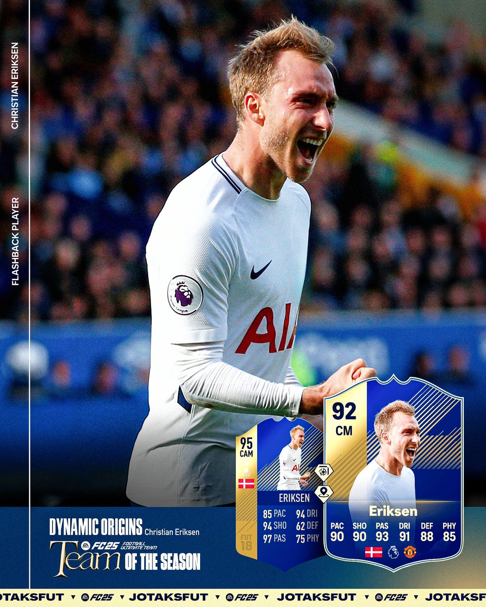 JotaKsFUT's tweet image. This just looks so aesthetic 🔵🇩🇰
Flashback Christian Eriksen Dynamic Image Origins 🔙
#FC25 | #TOTS