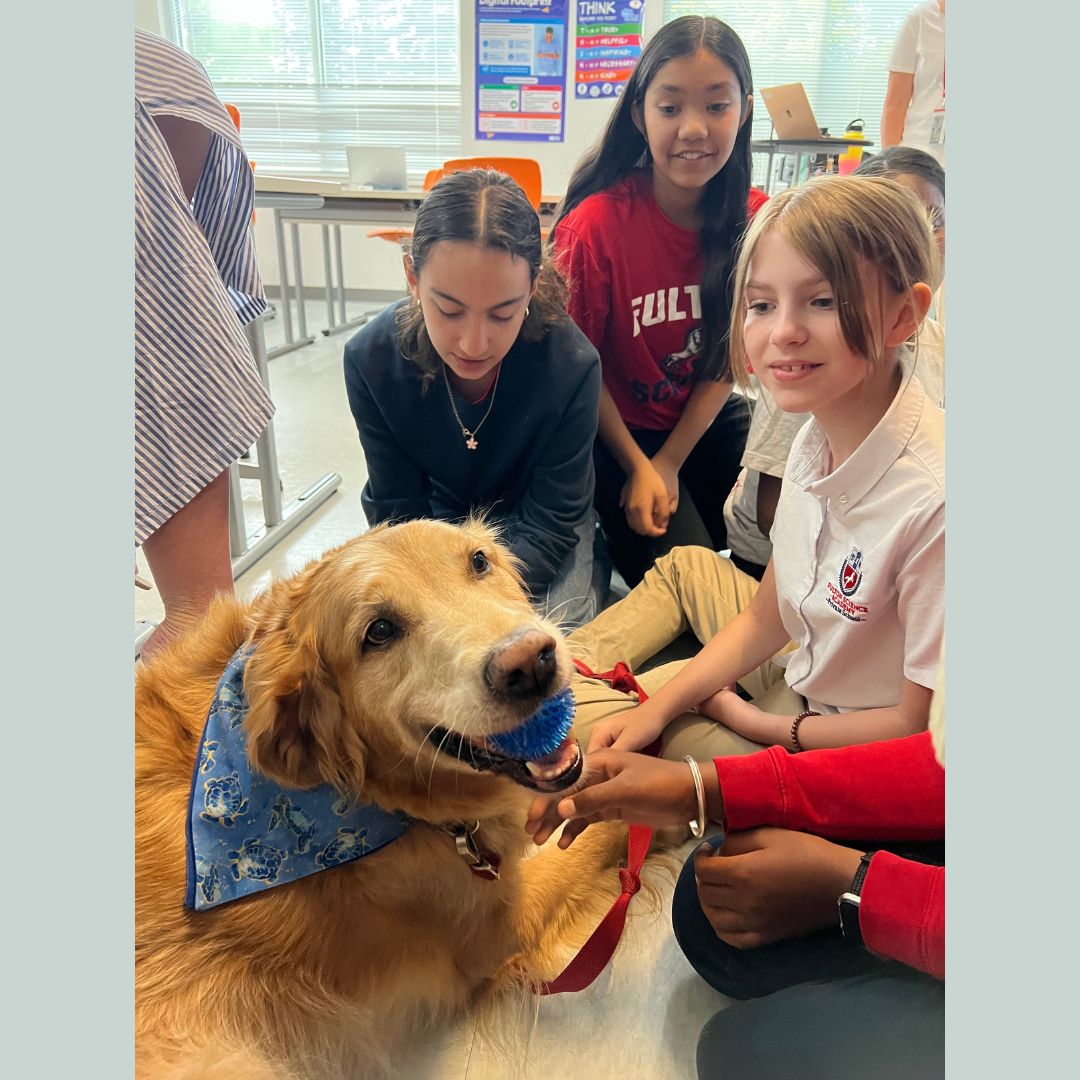 FSAPrivate's tweet image. 🐾 Fur Baby Friday brought smiles and snuggles to our middle school ICARE class! Students enjoyed some much-needed pet therapy thanks to their adorable visitors. Big thanks to all who made this paws-itively special day possible! 🐶🐱 #FurBabyFriday #FSA #ICARE