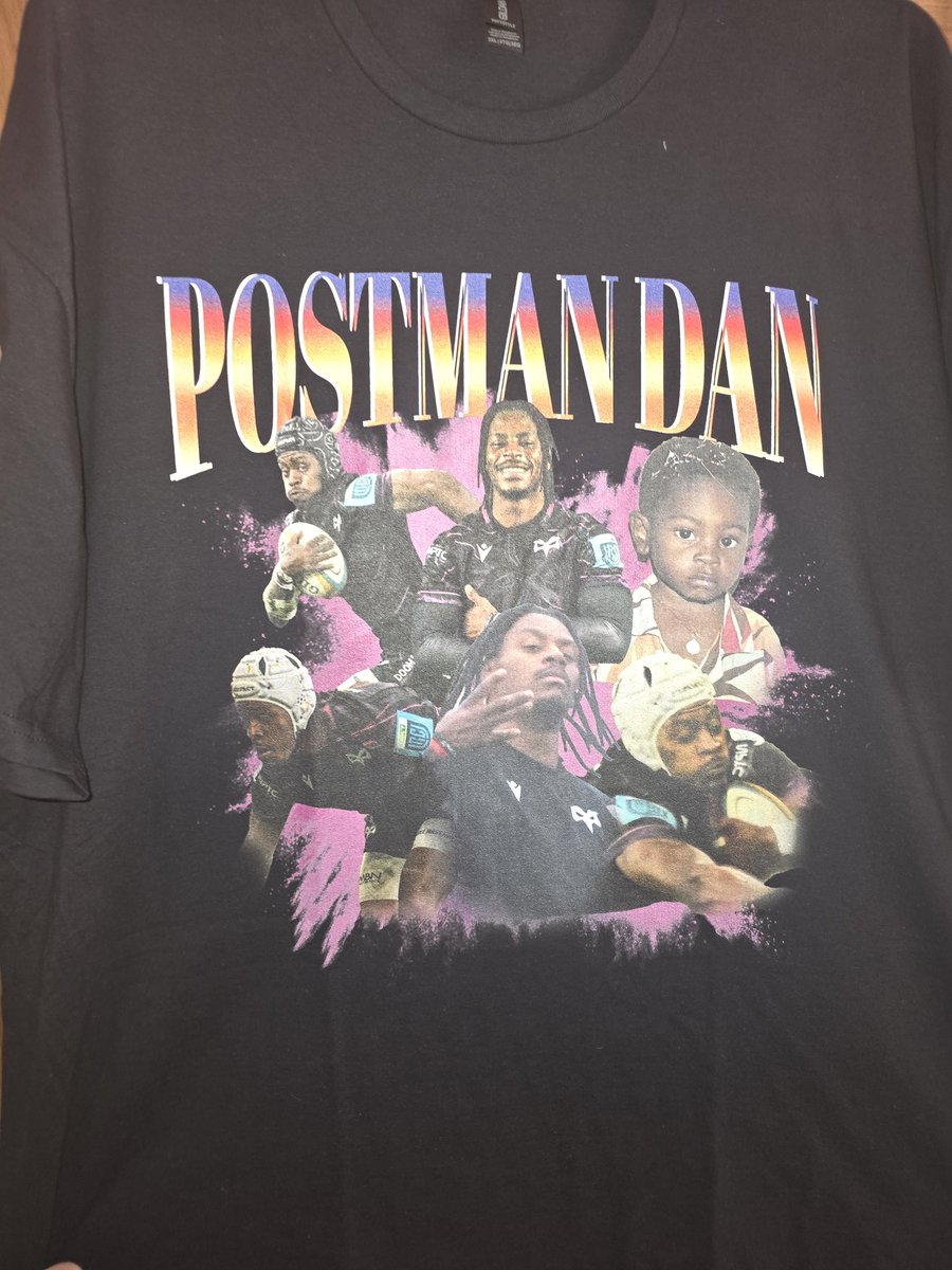 sambfpod's tweet photo. My new Tee is ready to wear tomorrow at #judgementday #postmandan #ourbloodrunsblack @Lance_Bradley_ @ospreys https://t.co/IZYE1m9nzq