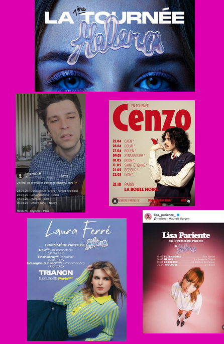 FabOxybel's tweet photo. 1eres parties de la tournée d' Hélé #helenabailly
+Surpises pour certaines dates et lieux
🎉🎉🎉💯❤️🥰👏
#Hélé #kaky #cenzo #lauraferré #lisapariente https://t.co/0bHDHpbEEI