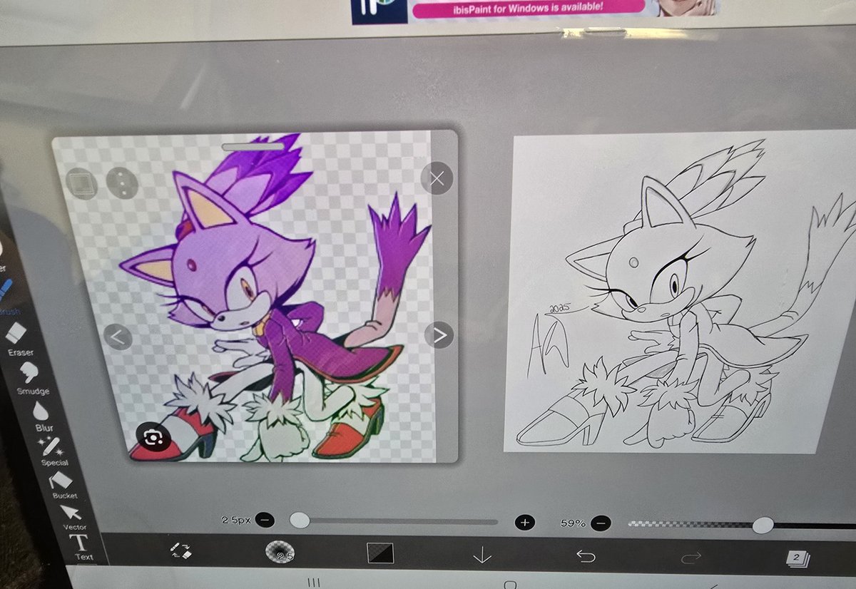 oshawottttt_'s tweet photo. Reference vs my drawing
I think its good so far
#blaze #blazesonic #sonic https://t.co/tVBpaw3SYh
