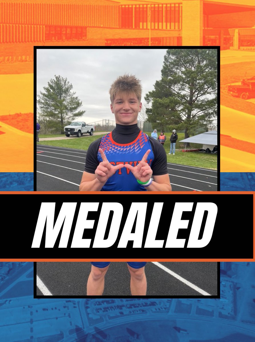 Cameron Schlueter placing 3rd in high jump today, and setting a school record with a jump of 6-02!
#Earnitwitheffort