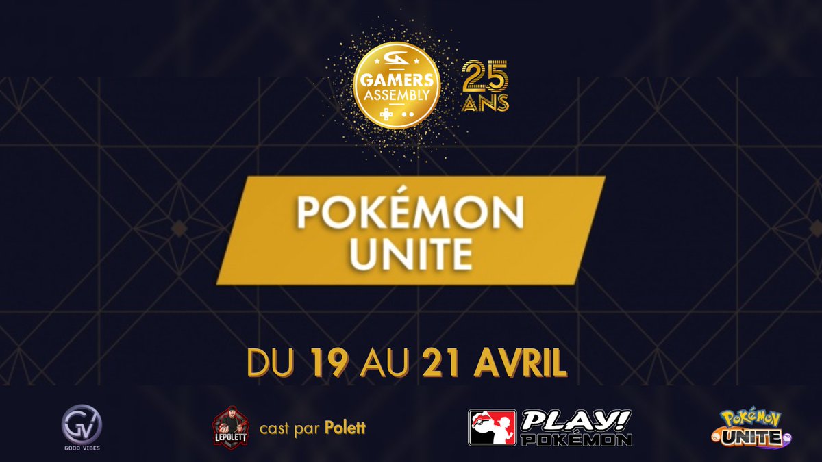 🔥 GAMERS ASSEMBLY 2025🔥

ON Y EST ! Le jour J arrive !

Nous serons bel et présents durant cette édition exceptionnelle de la <a href="/GamersAssembly/">Gamers Assembly</a> !

Et oui ! Cette année nous co-organisons le tournoi #PokemonUnite en étroite collaboration avec <a href="/Polett_Drums/">LePolett</a> !