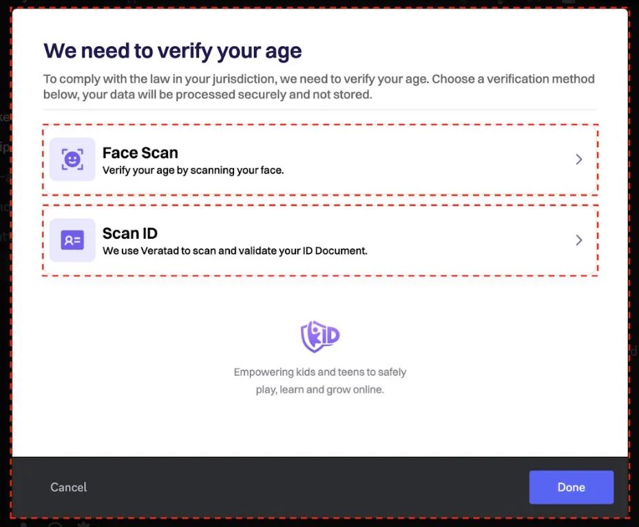 torrents's tweet photo. Discord is verifying some users’ age with ID and facial scans https://t.co/J68LeIyFWV