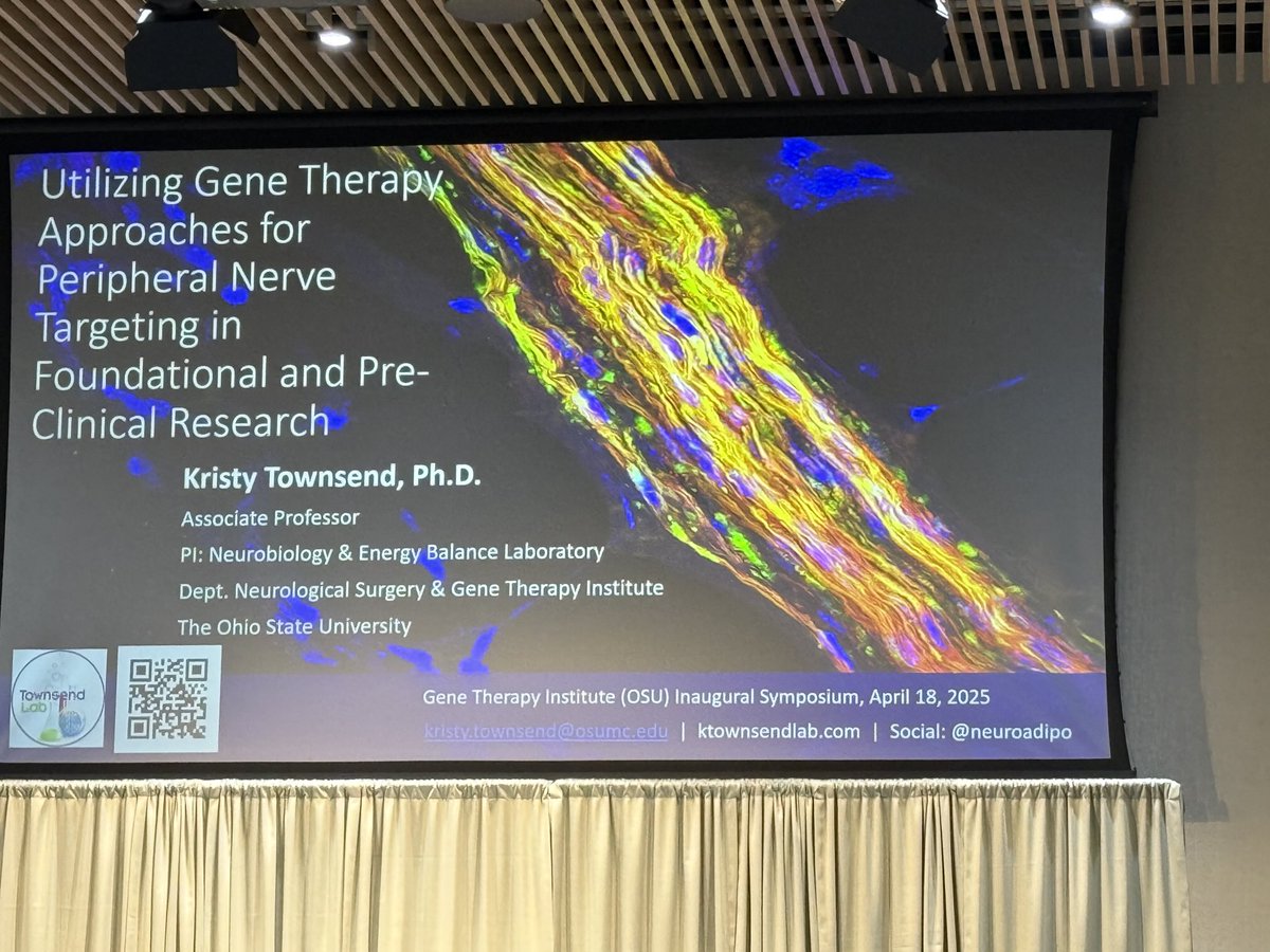 DrSyMoroi's tweet image. @neuroadipo presents at Inaugural Gene Therapy Symposium hosted by @nationwidekids and @OSUGeneTherapy.