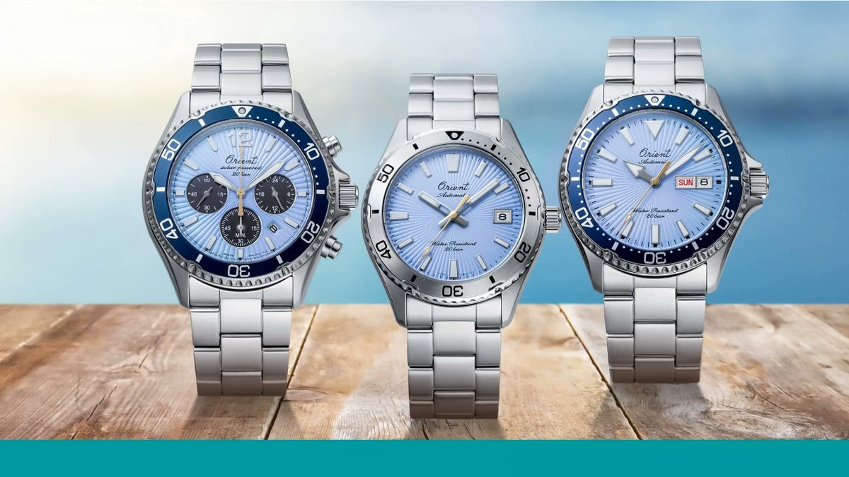 baldassarreted's tweet photo. In celebration of its 75th anniversary, Orient unveils three new limited edition watches with sky blue dials. Read about them now at the link below!
https://t.co/bBhkZg3jAy
#OrientWatches #WatchNews #WatchEnthusiast #WristWatch #Chronograph #DiveWatch https://t.co/EHok7AcaAJ