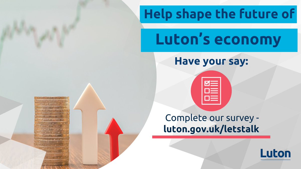 📣 Our Economic Growth Strategy outlines how Luton will be a productive, inclusive and resilient economy in the next seven years.  

🗣️ Complete this survey to share your thoughts on the future of Luton's business and employment landscape 👉 engage.luton.gov.uk/project/161beb…