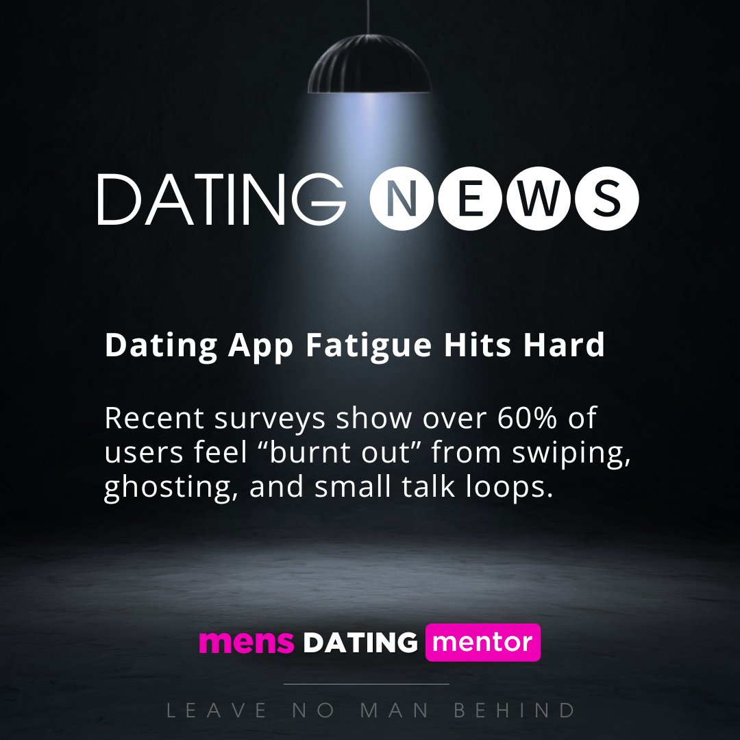 TheGame3SR's tweet photo. 🅝🅔🅦🅢 Dating App Fatigue Hits Hard

Recent surveys show over 60% of users feel “burnt out” from swiping, ghosting, and small talk loops.

𝑯𝒂𝒗𝒆 𝒚𝒐𝒖 𝒆𝒗𝒆𝒓 𝒇𝒆𝒍𝒕 𝒍𝒊𝒌𝒆 𝒕𝒉𝒊𝒔?
What’s your way of keeping dating fresh?
Do you think dating apps are still worth it? https://t.co/GOgBHPdPH7