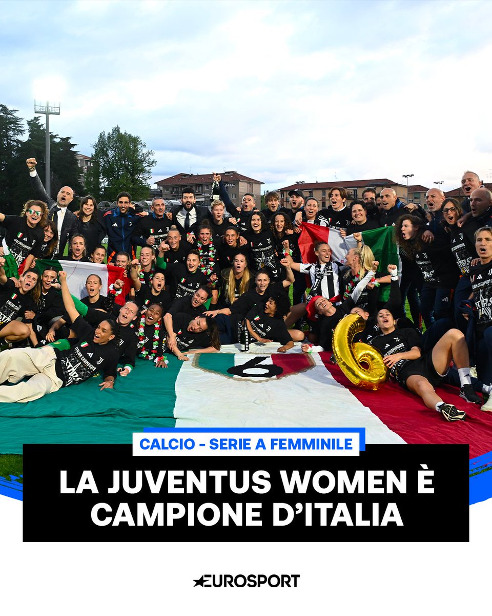 LA JUVENTUS WOMEN CONQUISTA LO SCUDETTO 🇮🇹✨🏆

La Juventus conquista lo Scudetto, il sesto della sua storia, e diventa così la seconda società per numero di tricolori, dietro soltanto alla Torres (7)

#JuventusWomen #Juventus #SerieAFemminile