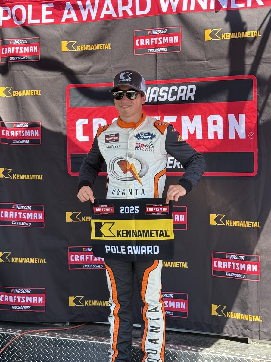 ThorSportRacing's tweet image. .@JakeGarcia35 puts it on the pole for the first time in his career — and does it at The Rock! 🪨🔥

#FordPerformance | #Rockingham