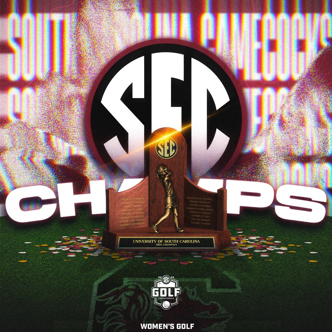 Southeastern Conference (@sec) on Twitter photo FOR THE SECOND TIME IN PROGRAM HISTORY...
🏆 SEC WOMEN'S GOLF CHAMPIONS
🐔 <a href="/GamecockWGolf/">Gamecock Women's Golf</a>
#SECGolf x #SECChampionship FOR THE SECOND TIME IN PROGRAM HISTORY...
🏆 SEC WOMEN'S GOLF CHAMPIONS
🐔 <a href="/GamecockWGolf/">Gamecock Women's Golf</a>
#SECGolf x #SECChampionship