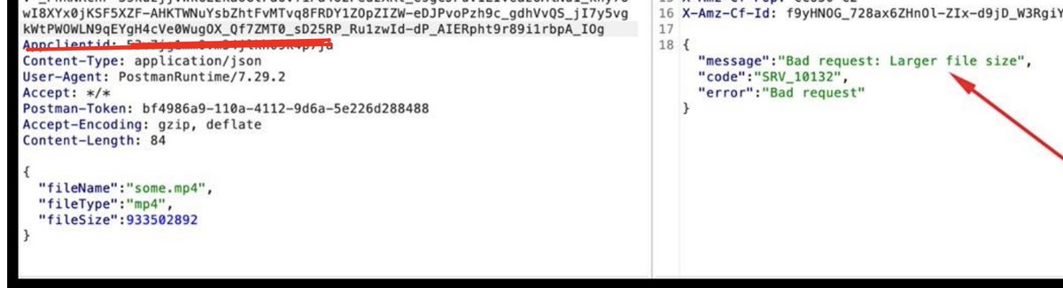 MrCyberwarrior's tweet photo. Technology: Microservices, S3 Storage
Scenario: Multi-step image and video upload functionality

1. File upload restrictions (extension and file size) were strictly enforced server-side via the API.

2. Observed that the initial upload request response contained temporary AWS session credentials.

3. Leveraged the temporary credentials via AWS CLI to upload files directly to the S3 bucket, bypassing API-level restrictions:

#BugBounty #pentest #ctf