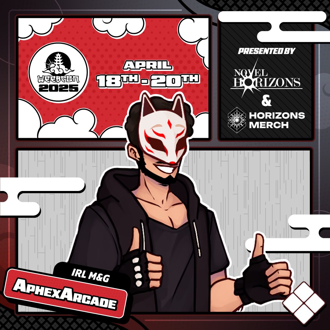 Reminder that I'll be having a Meet &amp; Greet today at 4pm CT during Weebcon2025! Come by and hang out!