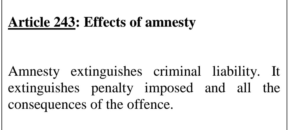 TalkLawRw's tweet photo. 📝#AMNESTY = IMBABAZI ZITANGWA N'ITEGEKO
Nta muntu ushobora kwanga izo #IMBABAZI kuko kuva ku munsi itegeko ritanga imbabazi ritangarijweho impamvu ifunga uwo muntu iba ivanweho. Ibyo ahubwo biha inshingano ubuyobozi bwa #GEREZA uwahawe imbabazi yabarizwagamo guhita bumufungura https://t.co/RLRO7LyI76