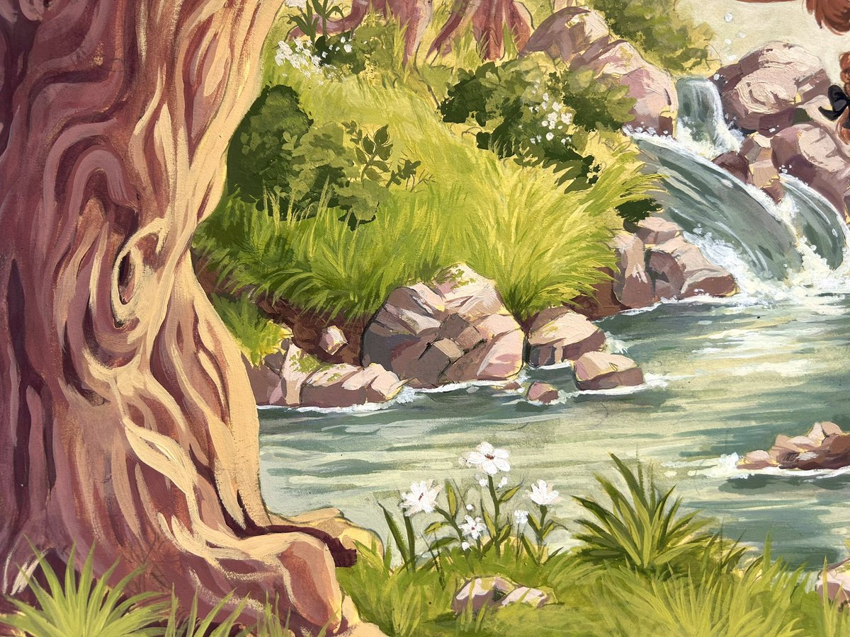 juunipaa's tweet photo. i’ve been soso busy with schoolwork- here’s my most recent painting!! 🌱

#illustration #bookillustration #gouache #art #painting #studioghibli #ghibli #ghiblistyle https://t.co/2pm7w5an31