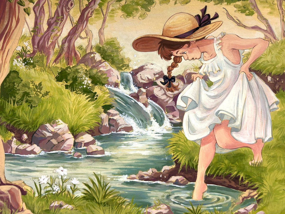 juunipaa's tweet photo. i’ve been soso busy with schoolwork- here’s my most recent painting!! 🌱

#illustration #bookillustration #gouache #art #painting #studioghibli #ghibli #ghiblistyle https://t.co/2pm7w5an31