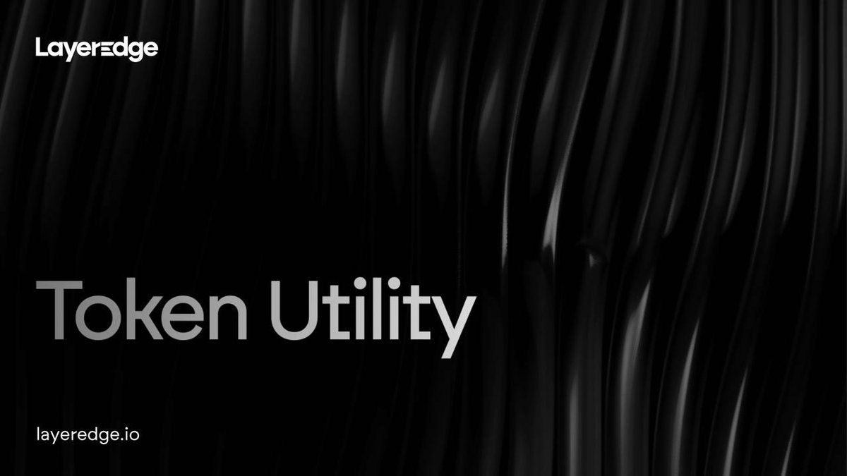 Announcing the LayerEdge Token Utility: blog.layeredge.foundation/announcing-tok…