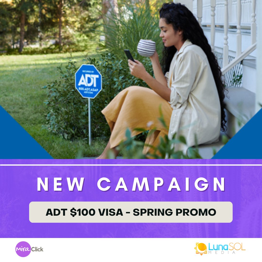 🌸Spring into Security with ADT!
🚨HOT New Campaign Alert 
Trusted home security brand w/NEW Spring Promo!
Simple form submit &amp; High EPCs + email-friendly

Don’t miss out—grab your link &amp; start earning! 🚀
More: mira.click

#latinx #AffiliateMarketing #newcampaign