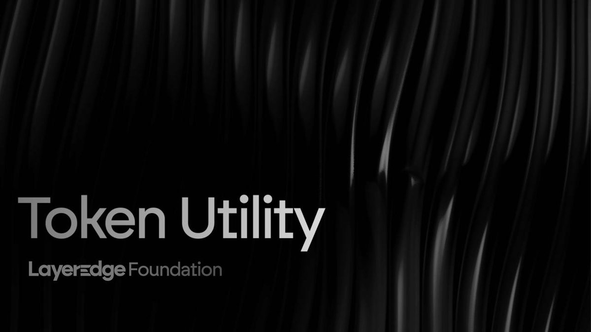 Announcing the LayerEdge Token Utility: blog.layeredge.foundation/announcing-tok…