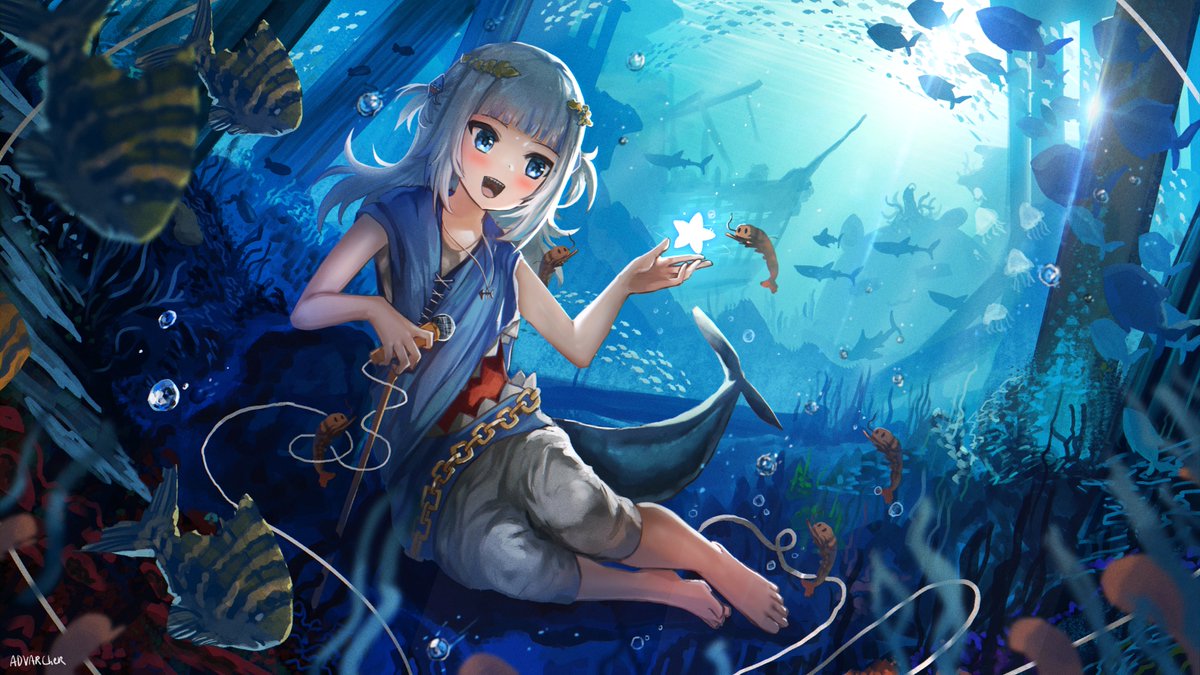 がうるぐら 「」|advarcherのイラスト