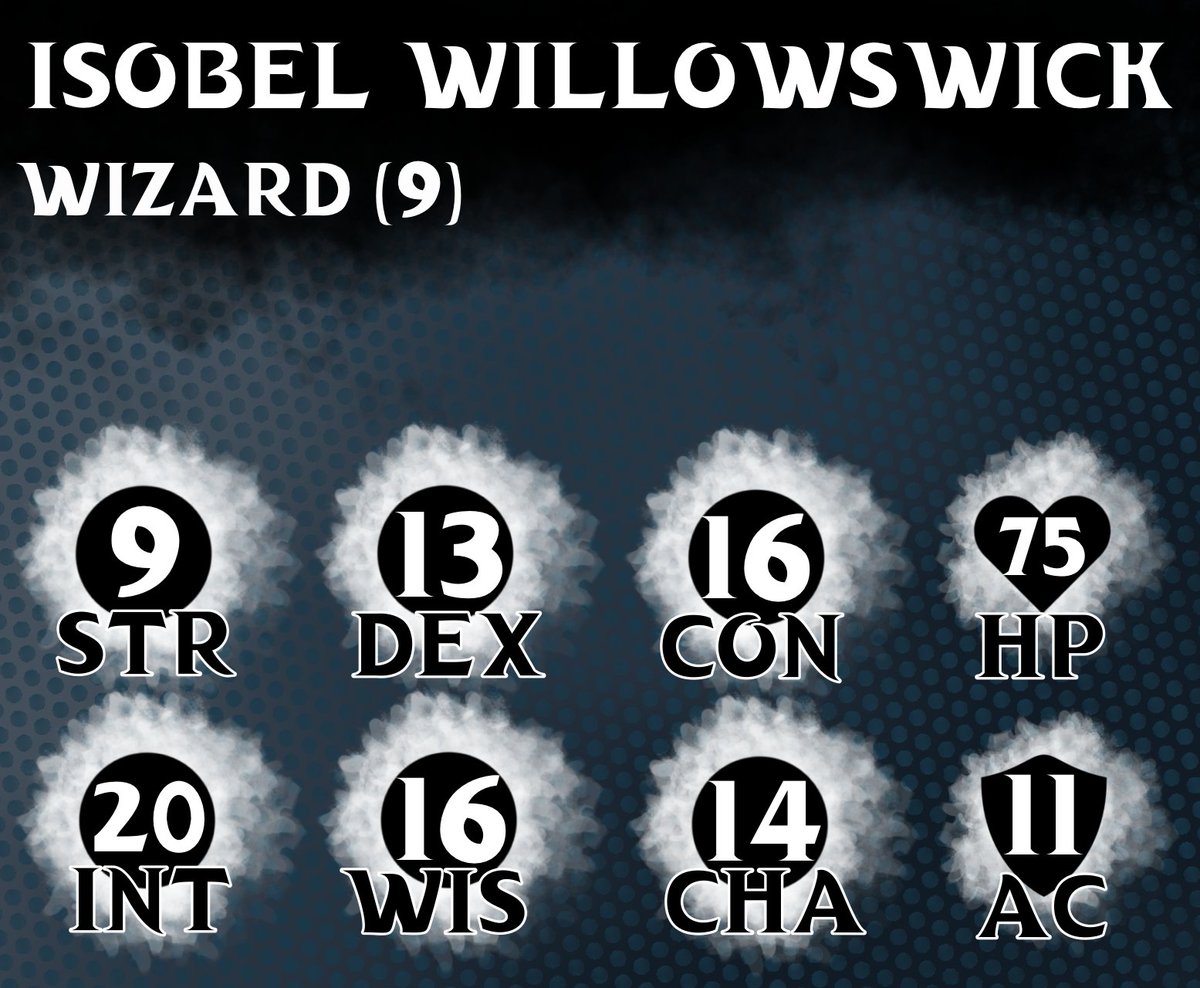 DissonantWCast's tweet photo. Isobel Willowswick, played by Niki, is a quick-witted and clever hexblood human, though perhaps a bit too trusting for her own good. 

#dnd #dnd5e #podcast #rpg #ttrpg #dndpodcast https://t.co/mpCtpAHwWW