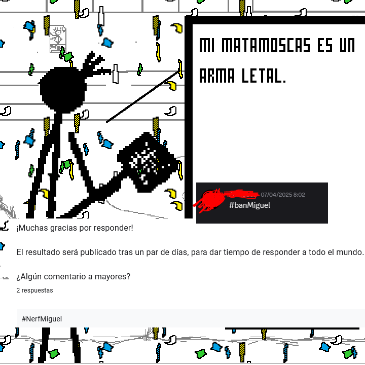 #GolpesYPorrazos tiene ya su primera Tier List oficial basada en los datos del torneo.

La comunidad ha sido clara, pero, ¿Hay que empezar a hablar de ajustes de equilibrio? 🔧

Tier List hecha en: tiermaker.com
#indiegame #tierlist #NerfMiguel