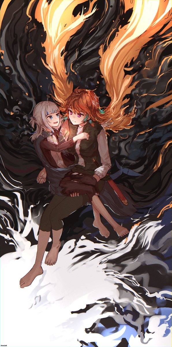 がうるぐら ,小鳥遊キアラ 「」|advarcherのイラスト