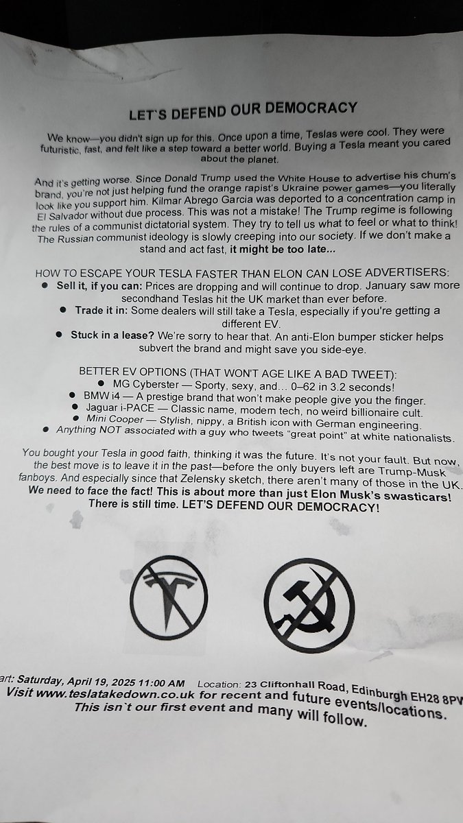 MrMHepburn's tweet photo. Well I'm definitely not getting rid of my Tesla now. Bullies are bullies regardless of what they preach https://t.co/w4zQyXh1uF