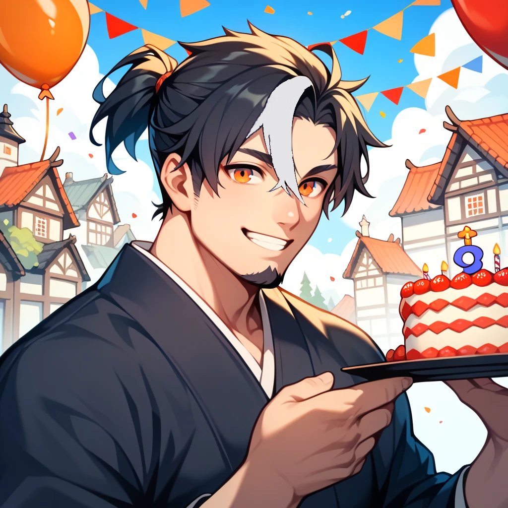 本日は、石舟斎様のお誕生日🎊🎊

という事で、ファンアートを作ってみました😊