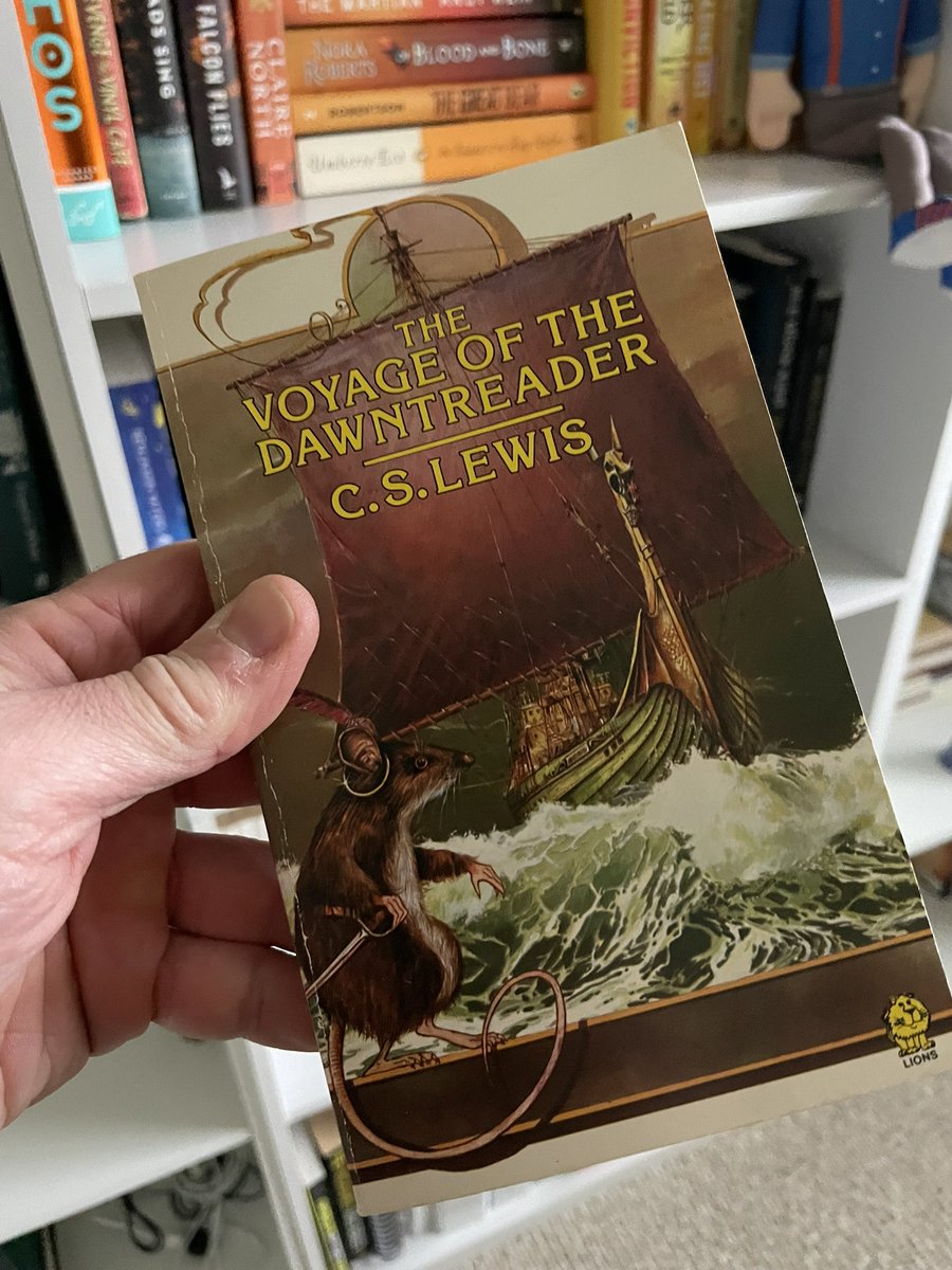 “The Voyage of the Dawn Treader” - love the ship (I want to go to there), Reepicheep, and the introduction of Eustace. But the ending has never been my fave - just so on the nose. 🐉🐭🦁