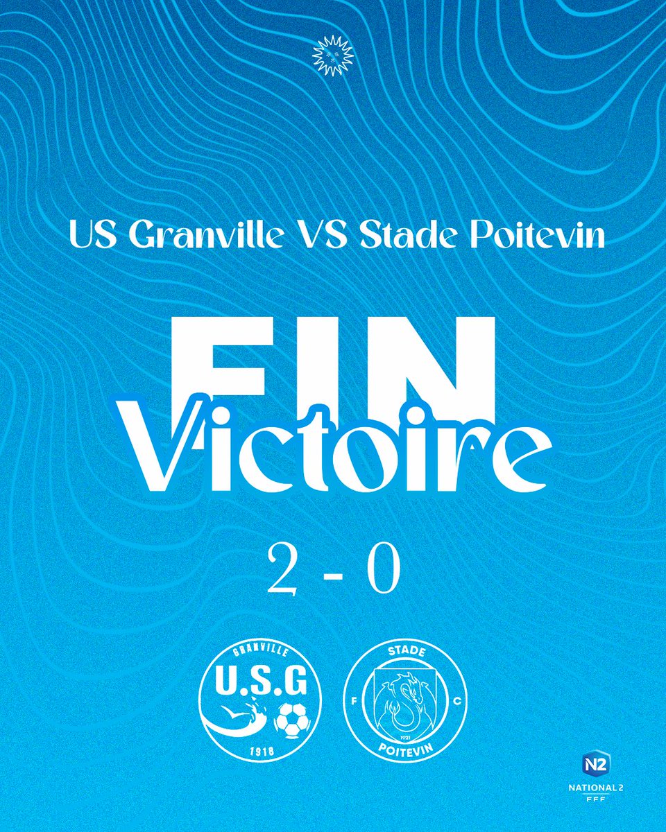 US_Granville's tweet photo. ⏱ 90'+ | C’EST TERMINÉ À LOUIS DIOR !
🎉 VICTOIRE DE L’USG !
Les Corsaires s’imposent 2-0 face au Stade Poitevin grâce à des buts de Félix et Sofiane 💥
💙 Merci à tous les supporters présents !
#USGSPFC https://t.co/6PhqqL2c8Z