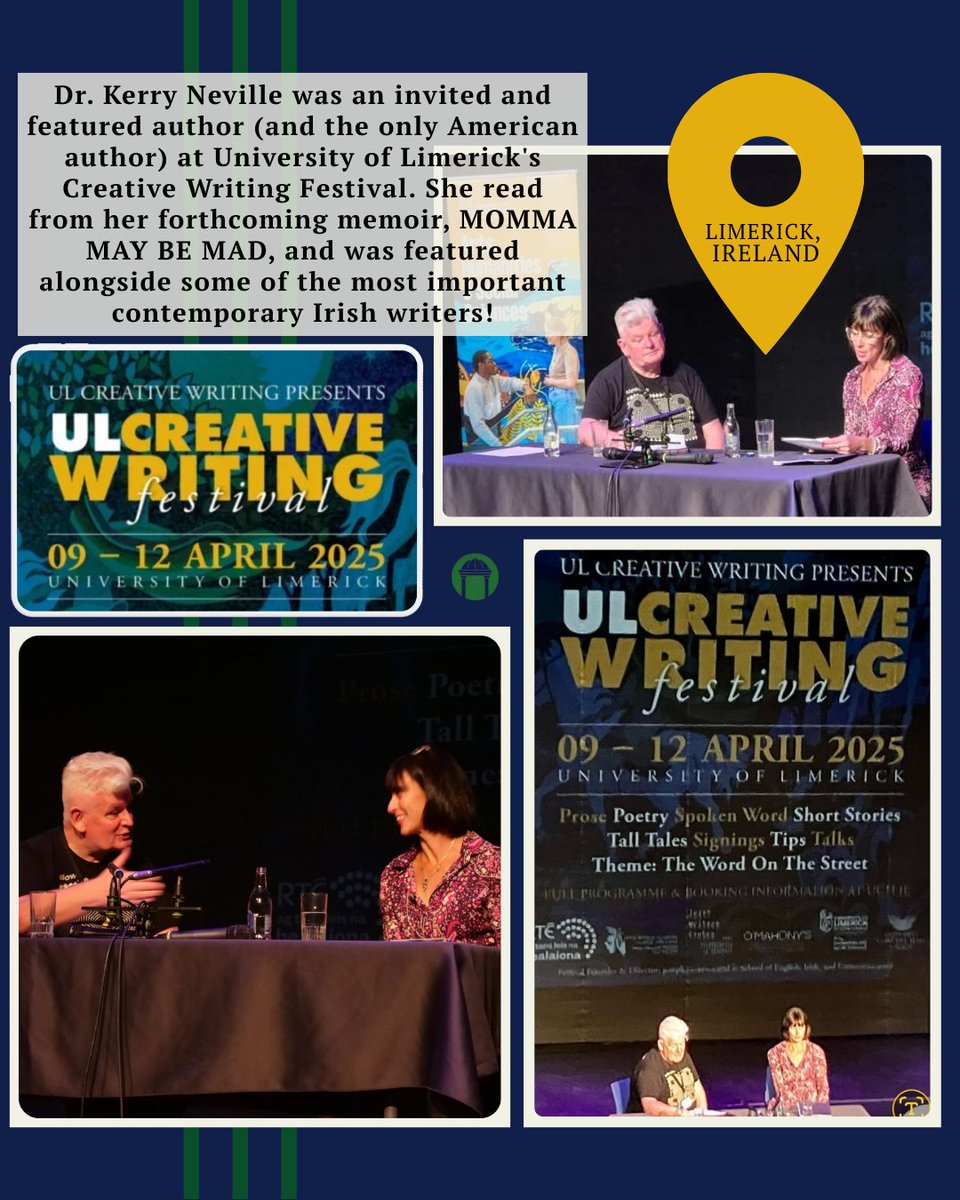 GCSUMFA's tweet photo. Dr. Kerry Neville was featured alongside some of the most important contemporary Irish writers at University of Limerick's Creative Writing Festival earlier this month, including international bestsellers Liz Nugent and Marian Keyes, Booker long-listed finalist Donal Ryan... https://t.co/TBkPeFDj9b