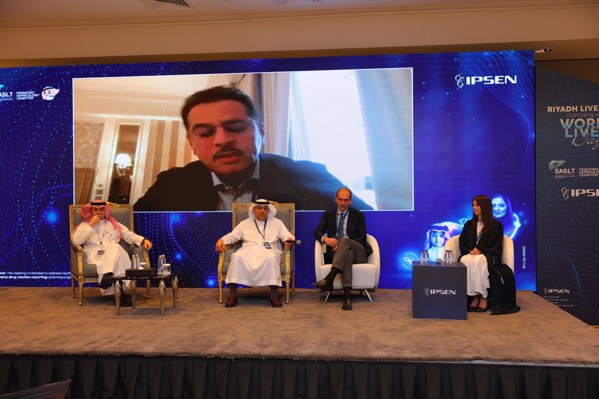 نود أن نشكر جميع المتحدثين ، وكذلك الحضور الكريم في ندوة الرياض الدورية لأمراض الكبد بالتزامن مع اليوم العالمي للكبد.

---

We would like to thank all the speakers, as well as the distinguished attendees at the Riyadh Liver club Concurring with World Liver Day.

#WorldLiverDay