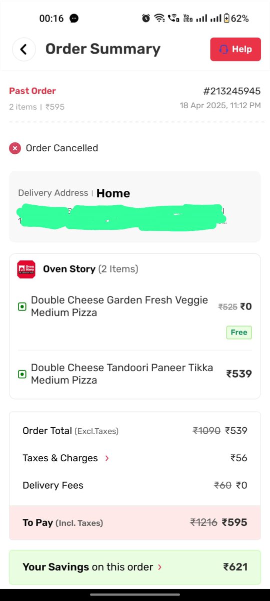 Tanshuable's tweet photo. What's wrong with fast food joints?
@eatsurenow Ovenstory showed delivery in 35 mins.
Upon ordering at 11:12PM, it scheduled my order for morning 11:45AM, and furthered it to 12:03PM

I asked customer care, the guy said that the order was punched for the next day, please cancel. https://t.co/8jVWaMKbhn