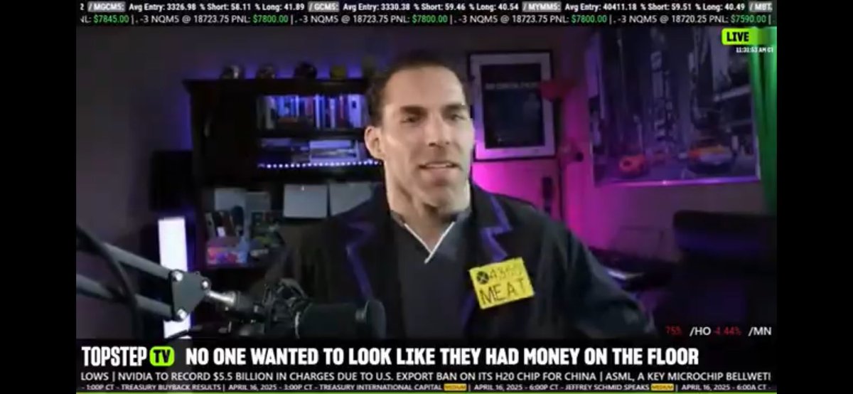 CraigCapurso's tweet photo. Checkout My @TopstepTV Interview from this past week. Tune in at the 4 hour mark to learn a bit more about me - https://t.co/L5GtdVqtTp #trading #WallStreet https://t.co/R10kd33Y5F