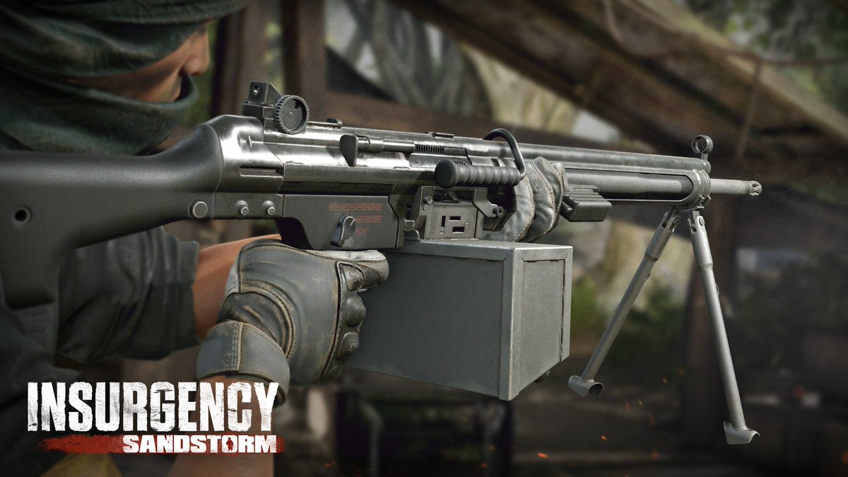 InsurgencyGame's tweet photo. A powerhouse of suppression, the H21 thrives in intense firefights with its rugged design and belt-fed efficiency. 🛠️

Coming April 22 in Operation: Overrun!

https://t.co/gkTT89Z4sN https://t.co/v2uHPAP21i